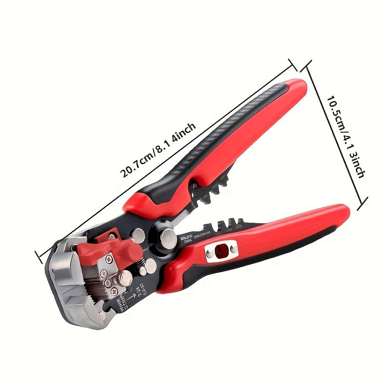 Professional Electrician's Automatic Wire Stripper - Multifunctional, 24-10AWG Range, Fast Wire Stripping And Cutting Tool For Home Remodeling, Construction, Appliance Repair, Industrial Machinery, Automotive And Marine Maint