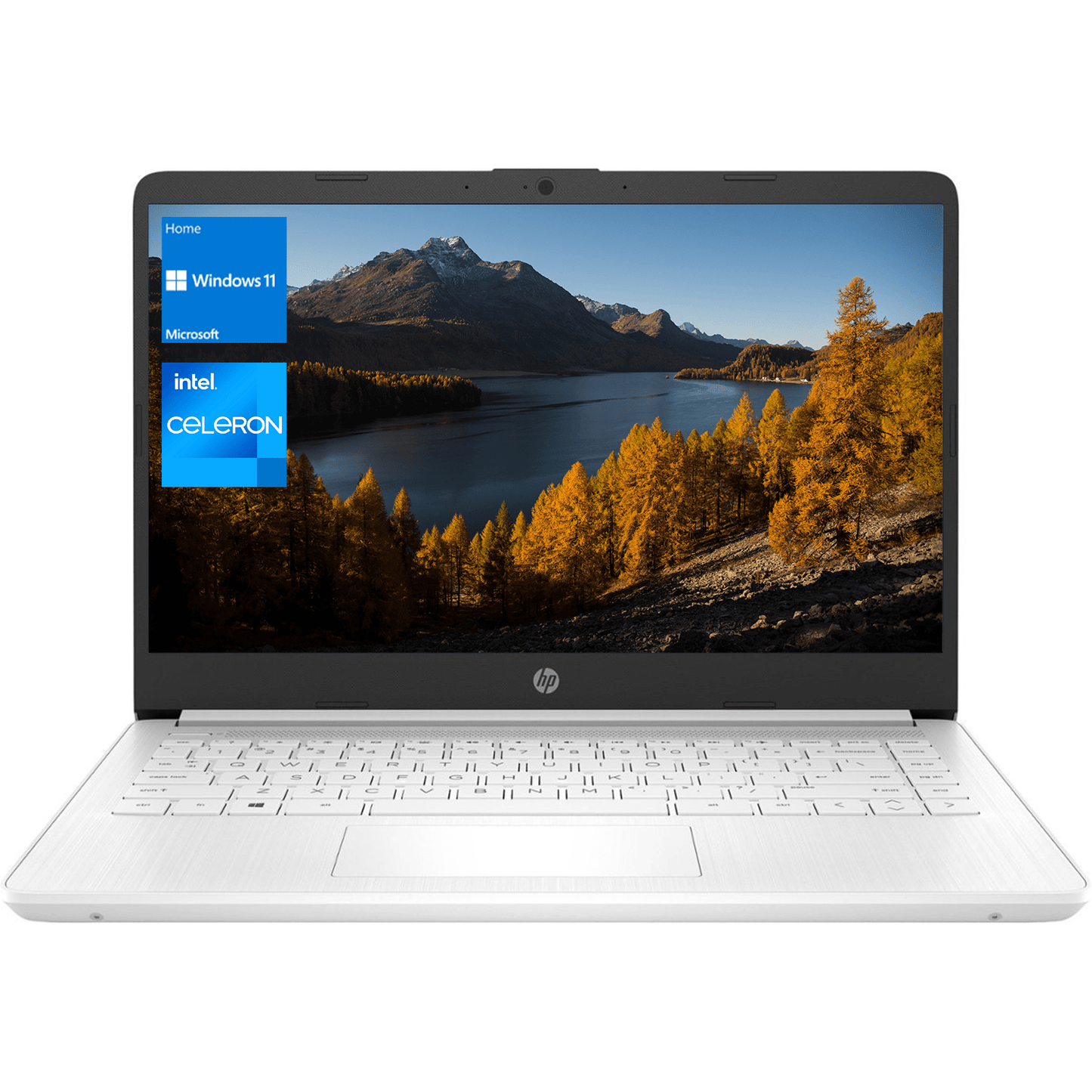 Premium HP Portable Laptop - 14" HD Display, Intel Celeron, 4GB RAM, 64GB eMMC, Windows 11 Home