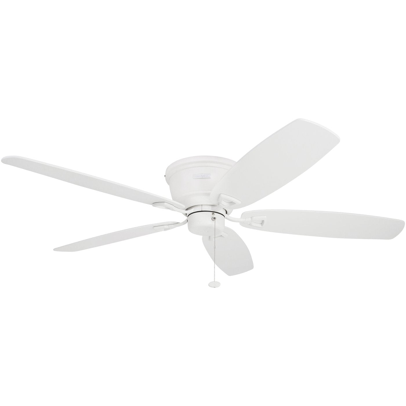 Honeywell Ceiling Fans Glen Alden, 52 Inch Classic Flush Mount Indoor LED Ceiling Fan with Light, Pull Chain, Quick-2-Hang Dual Finish Blades, Reversible Motor - 50183 (Oil Rubbed Bronze)