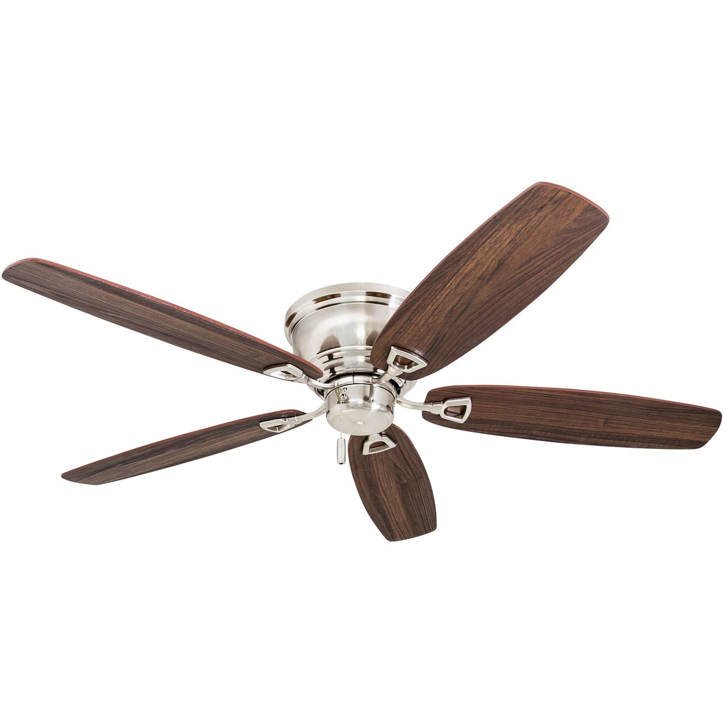 Honeywell Ceiling Fans Glen Alden, 52 Inch Classic Flush Mount Indoor LED Ceiling Fan with Light, Pull Chain, Quick-2-Hang Dual Finish Blades, Reversible Motor - 50183 (Oil Rubbed Bronze)