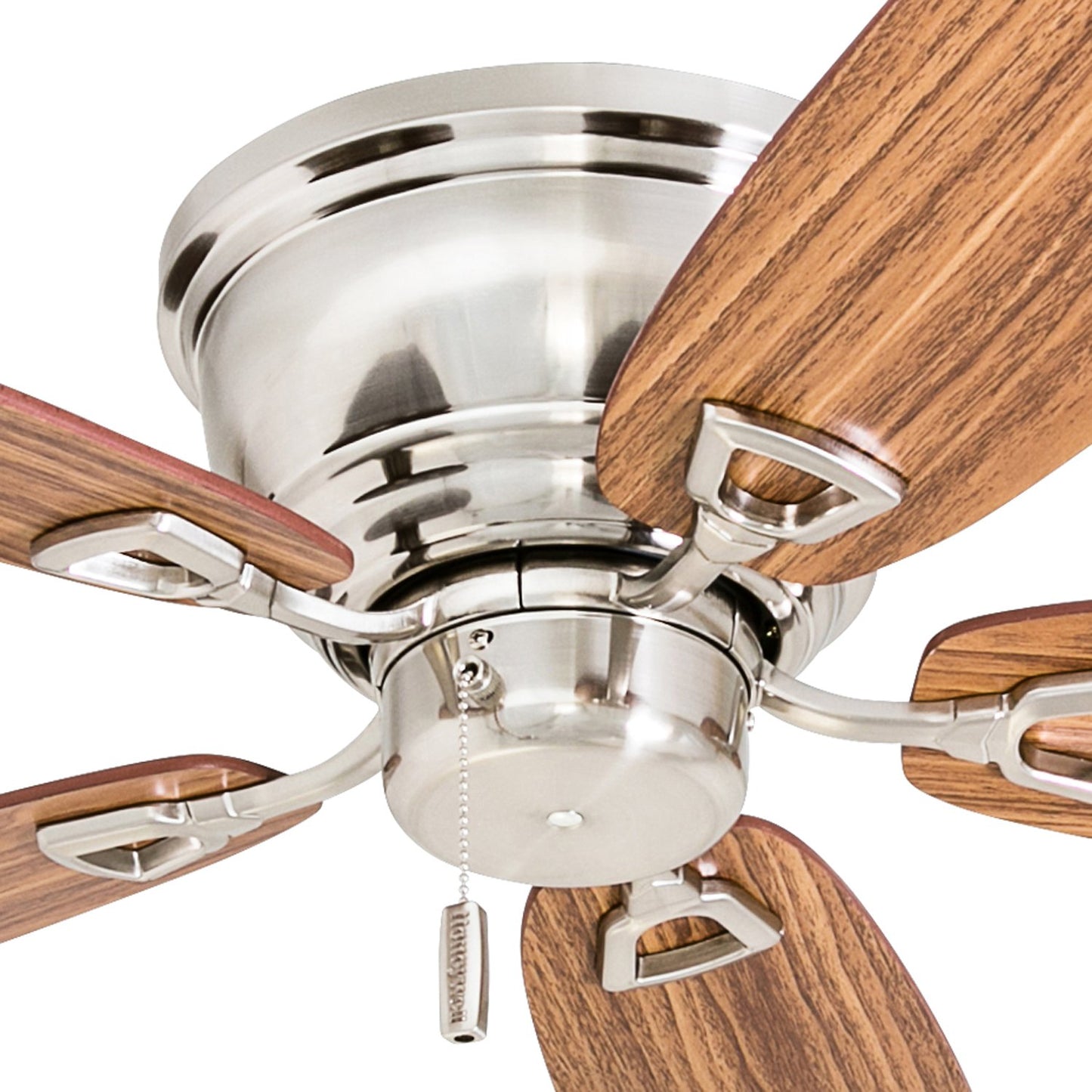 Honeywell Ceiling Fans Glen Alden, 52 Inch Classic Flush Mount Indoor LED Ceiling Fan with Light, Pull Chain, Quick-2-Hang Dual Finish Blades, Reversible Motor - 50183 (Oil Rubbed Bronze)