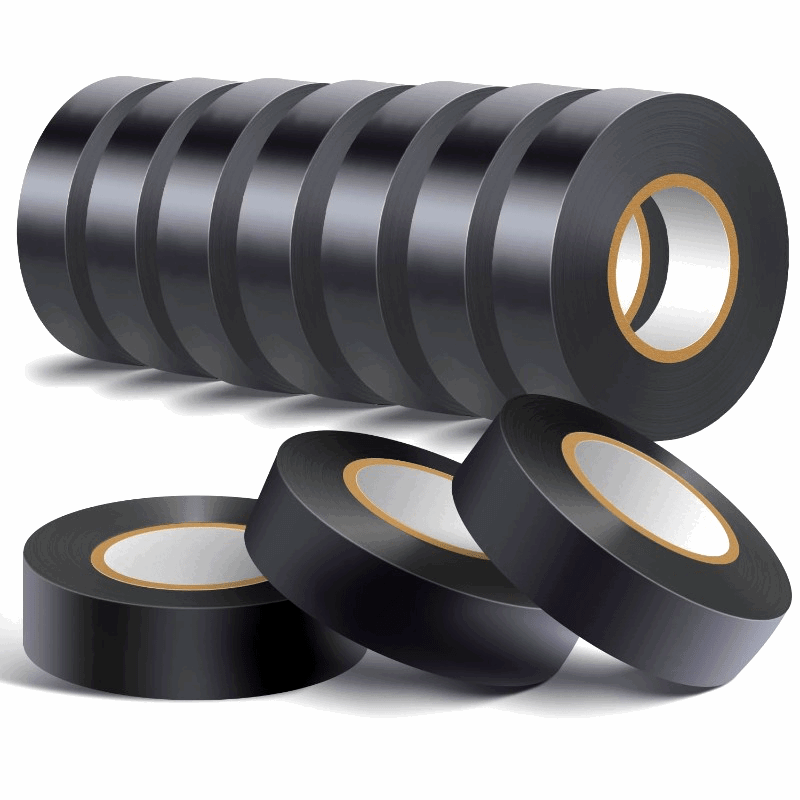 Premium 10-Pack PVC Electrical Insulation Tape - Strong Adhesive, Heat & Weather Resistant