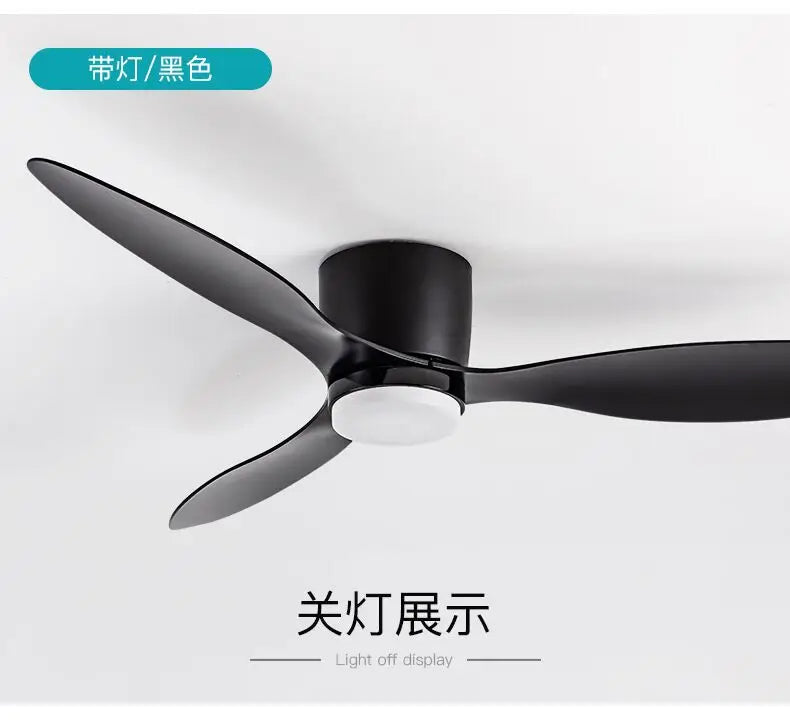 Modern Led Ceiling Fan Without Lights DC Motor 6 Speeds Timing Fans 20CM Low Floor Loft Remote Control Lux&vitae Fan With Lights