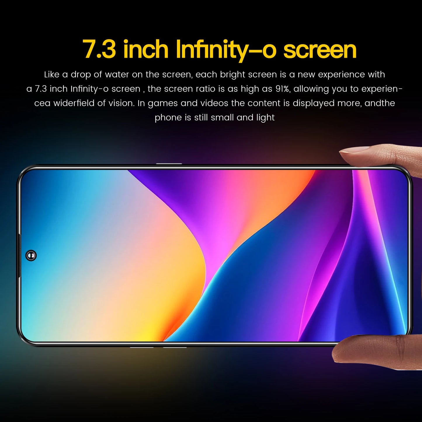 2025 Spark 10 Pro Smartphone 7.3inch Full Screen 4G/5G Cell Phone 16TB+1TB 7800mAh Mobile Phones 108MP Global Version Celulares