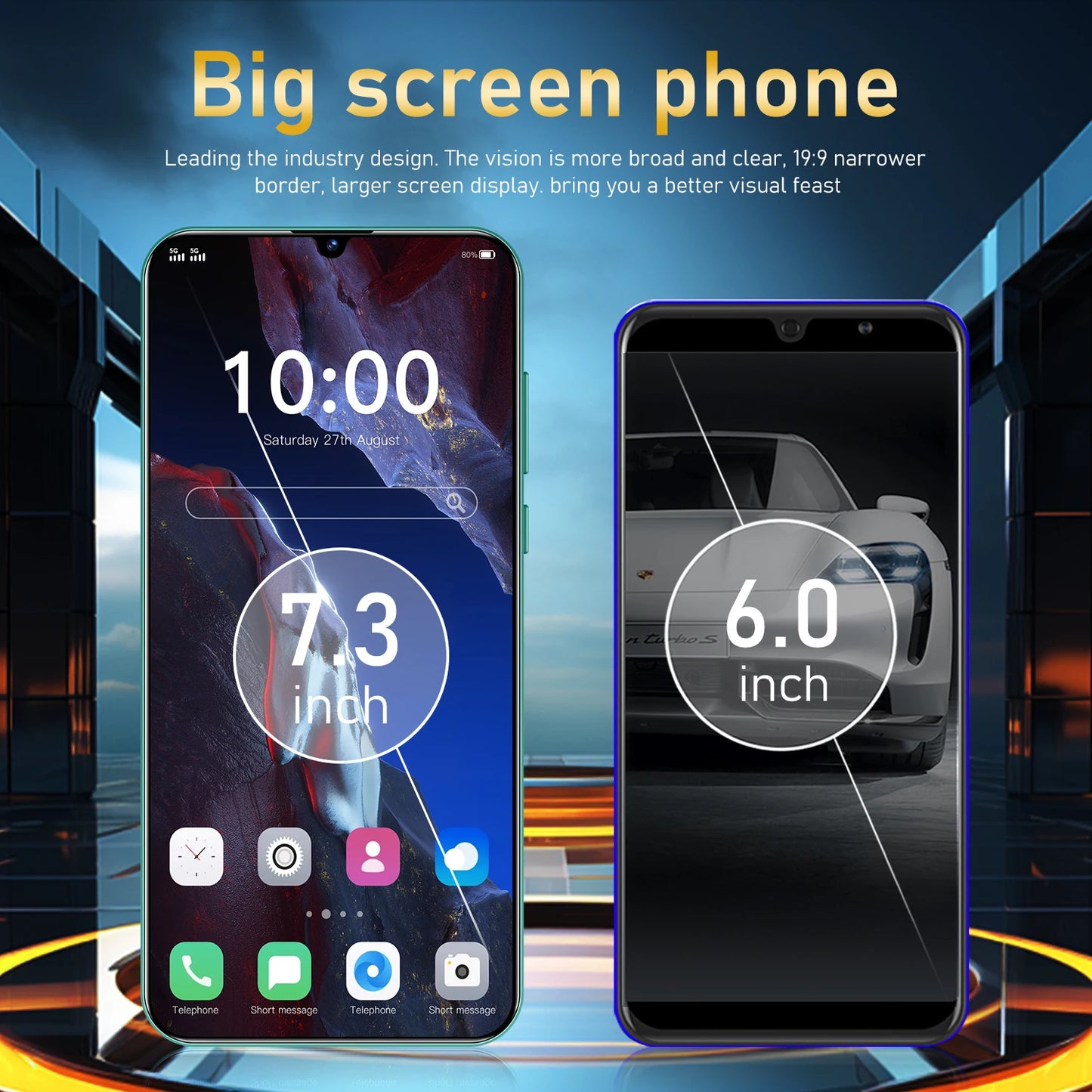 2024 NEW X5 Pro Smartphone 6.8 inch Full Screen 4G/5G Cell Phone 16TB+1TB 6800mAh Mobile Phones 108MP Global Version Celulares