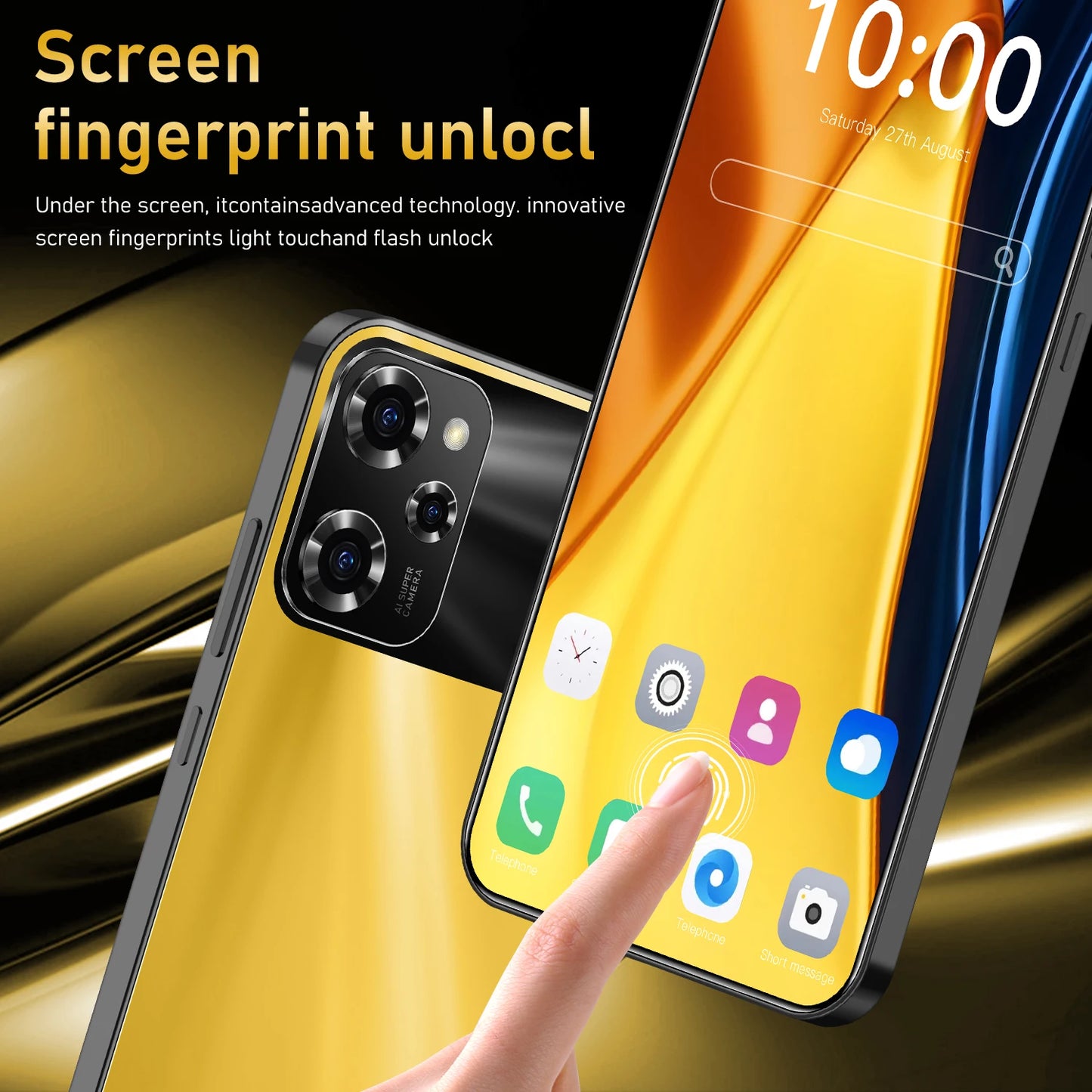 2024 NEW X5 Pro Smartphone 6.8 inch Full Screen 4G/5G Cell Phone 16TB+1TB 6800mAh Mobile Phones 108MP Global Version Celulares