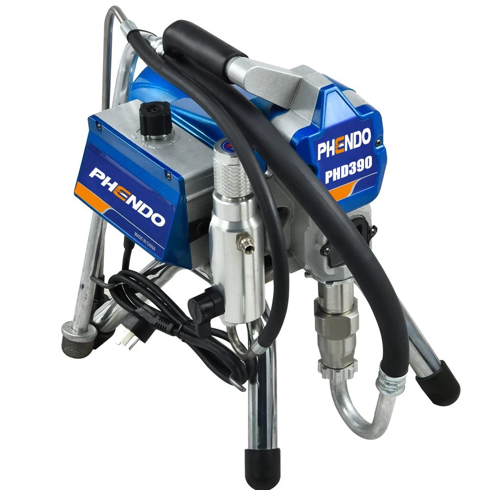 PHENDO 390 Airless Paint Sprayer Machine 1200W with Spray Gun Suit for Renovation Team Painter Home Improvement