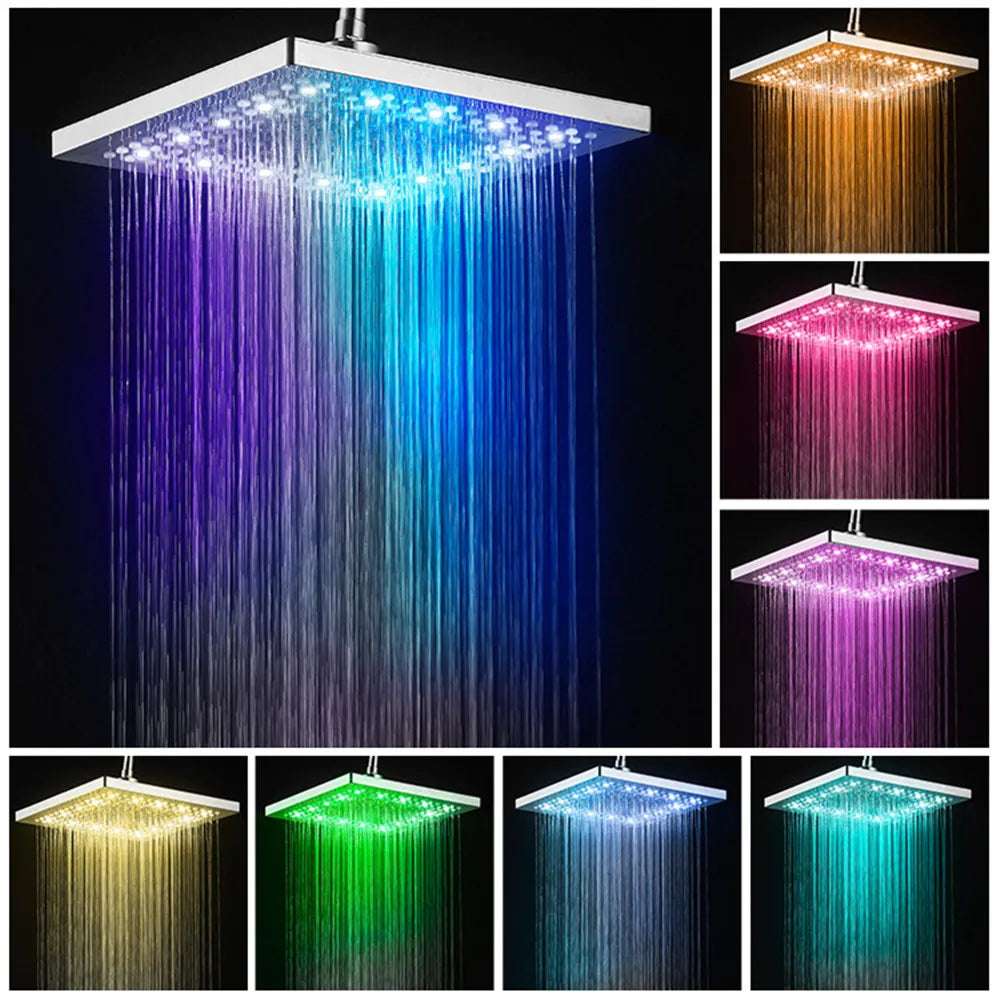 LED Shower Head Digital Temperature Control 3 Spraying Mode Shower Sprayer Water Saving Shower Filter with LED Light Shower Save