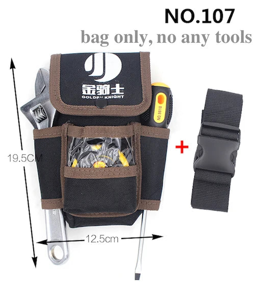 Waist Tool Pack Ample Storage for Electricians Carpenters Contractors Technicians Multiple Pockets Efficient Tool Organization