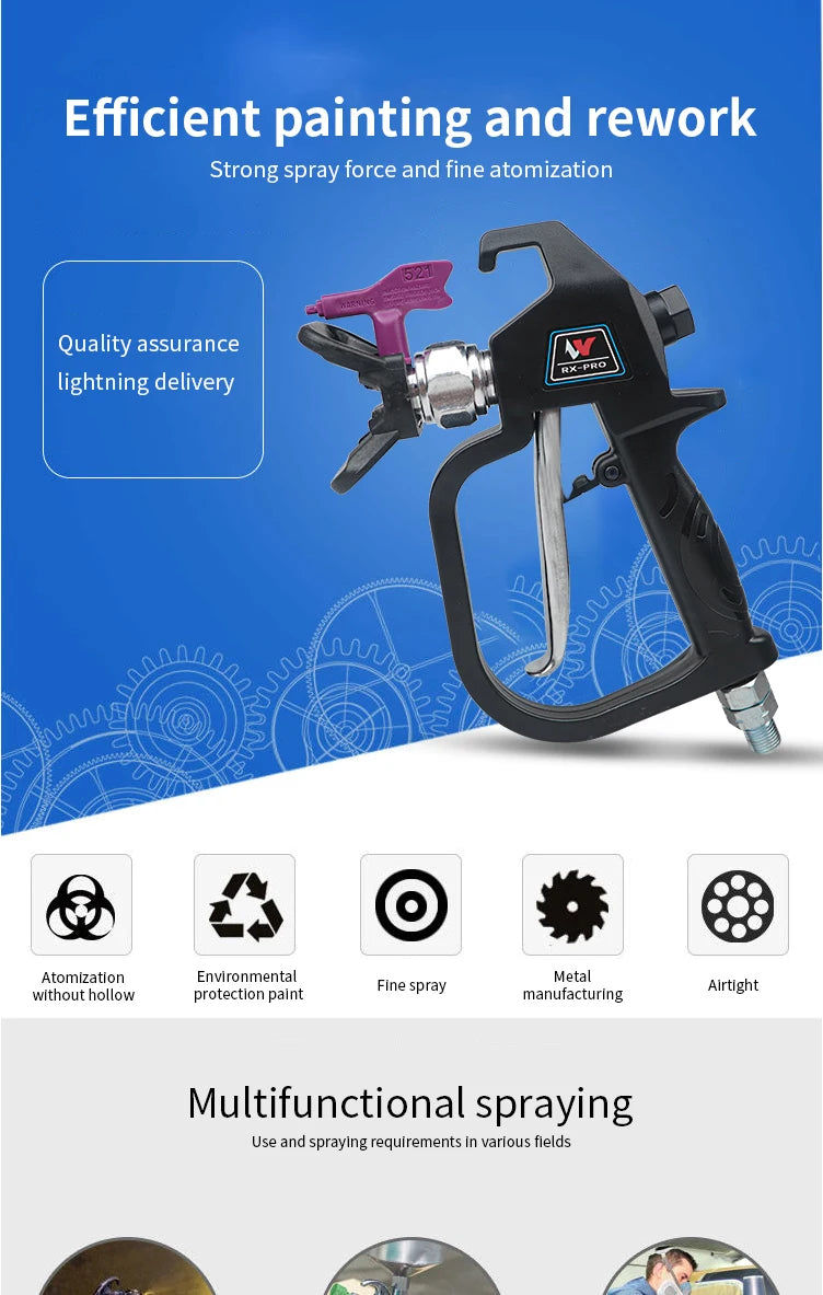 JIEWER Professional 3600PSI High Quality Airless Spray Gun For TItan Wagner Paint Sprayers With 519 Spray Tip Best Promotion