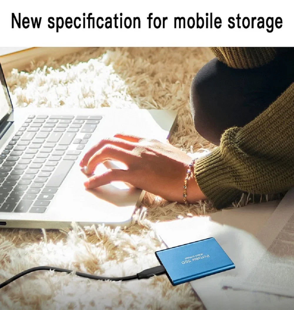 Xiaomi MIJIA External Hard Drive 1TB Storage Drive Mini Solid-state SSD USB3.1 HDD Portable 2TB External Hard Disk for Mac/Phone