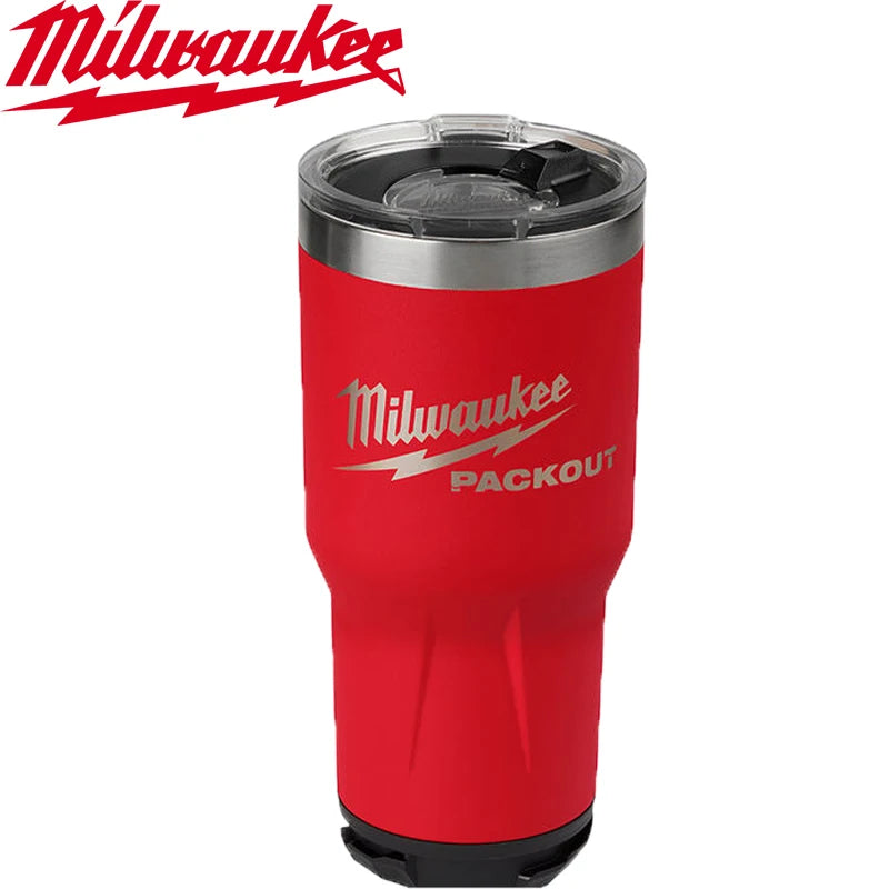 Milwaukee PACKOUT Insulated Cup Tumbler Heat Cold Retention Water Cup Stainless Steel Long Durability 48-22-8392RX 48-22-8393BX