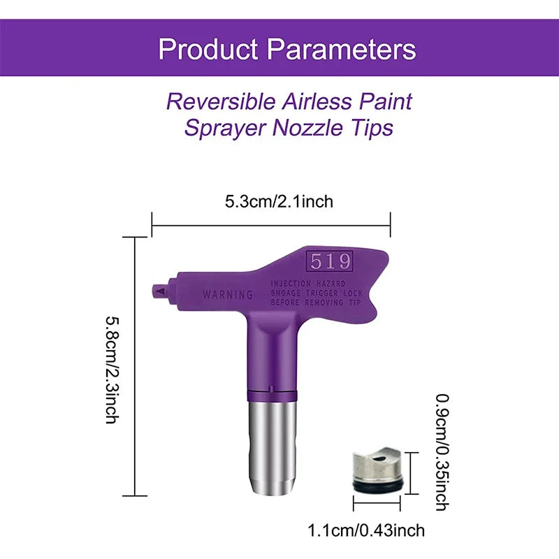 Airless Spray Tip Nozzle Paint Sprayer Fine Finish Seal Nozzle 215-655 Airbrush Tip For Spray Tip Home Garden Tool Spray Gun