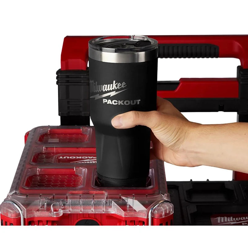 Milwaukee PACKOUT Insulated Cup Tumbler Heat Cold Retention Water Cup Stainless Steel Long Durability 48-22-8392RX 48-22-8393BX