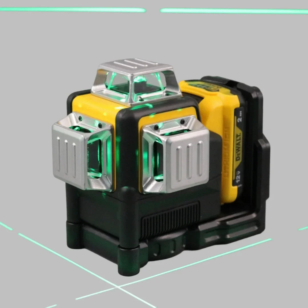 Dewalt DW089LG 3 Sides*360 12 Lines Laser Level Horizontal Green Light tool Meter Outdoor Degree Vertical 12V Battery