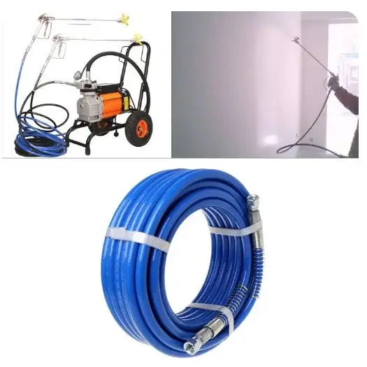 Premium 1/4 Airless Paint Spray Hose - High Pressure Flexible Fiber Nylon Tube