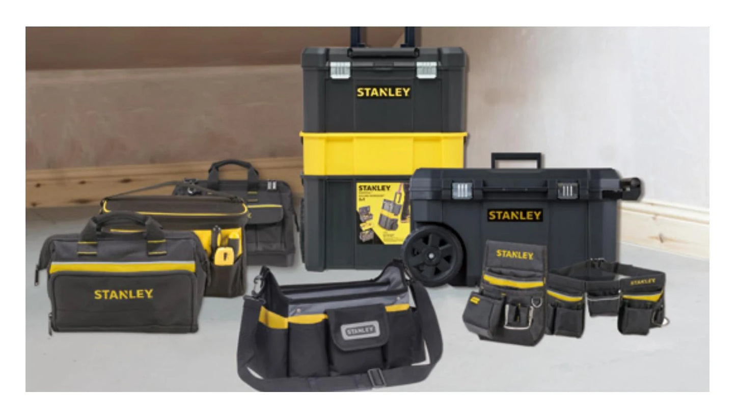 STANLEY 1-96-178-23 Multi-purpose Tool Belt Pouch Set Electrician Home Appliances Repair Organizer Power Tool Accessories