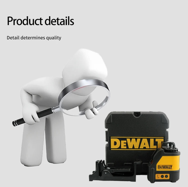 DEWALT DW088CG Laser Level With Case 30m Self-Leveling Cross Line Green Cross Line Lase Horizontal Vertical Laser Level 2-Line