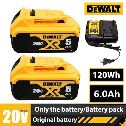 Dewalt Lithium Ion Battery 20V 5.0ah Replacement Li-ion Battery for Dewalt Power Tool Batteries