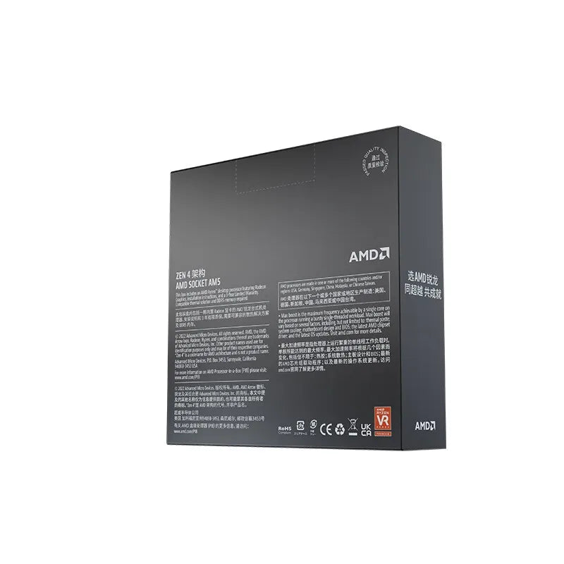 NEW AMD Ryzen 5 7600X R5 7600X 4.7 GHz 6-Core 12-Thread PCIE 5.0 105W CPU Processor 5NM L3=32M 100-000000593 LGA AM5 프로세서 Gaming