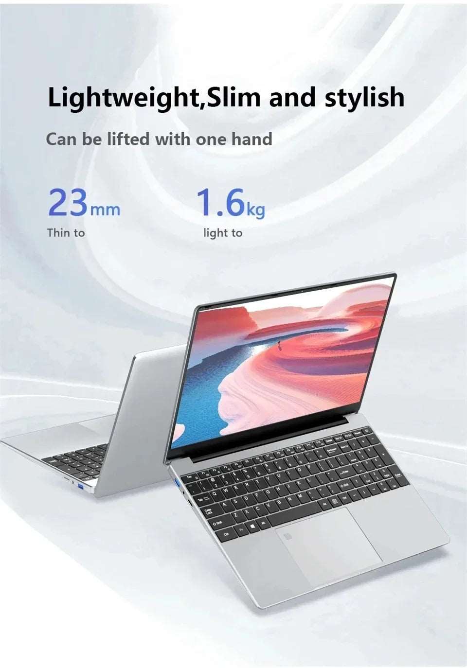 Original 15.6 Inch Windows 11Pro Laptop Notebook Intel Core i7 8500Y 20GB RAM 1TB SSD Office Computer PC Fingerprint Unlock