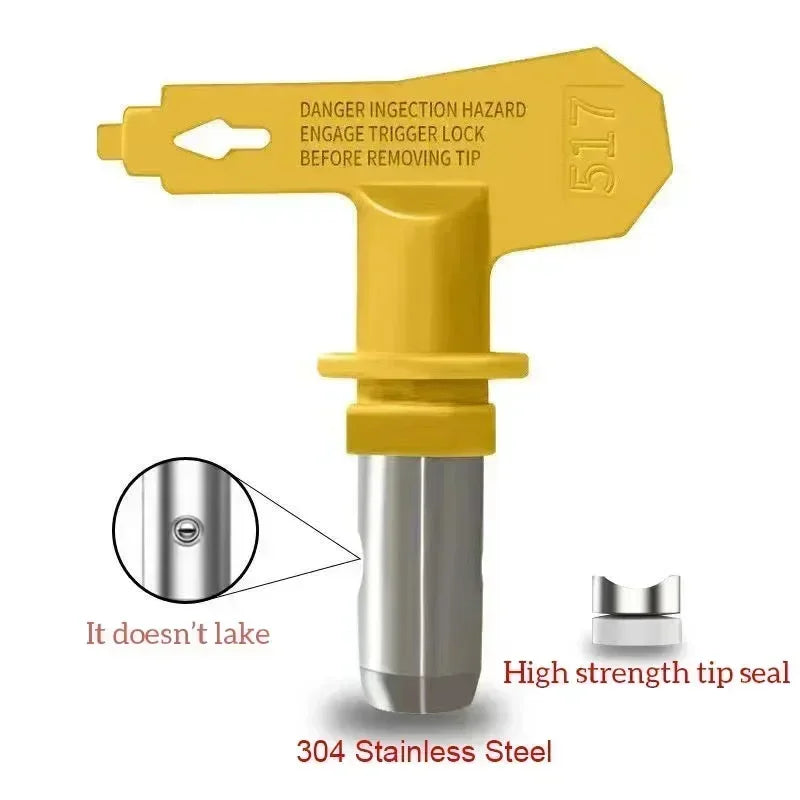 sMaster 3600psi Airless Tips 215 217 221 311 315 321 411 for Paint Sprayer Yellow Multiple Models Airless Spray Gun Nozzle Tip