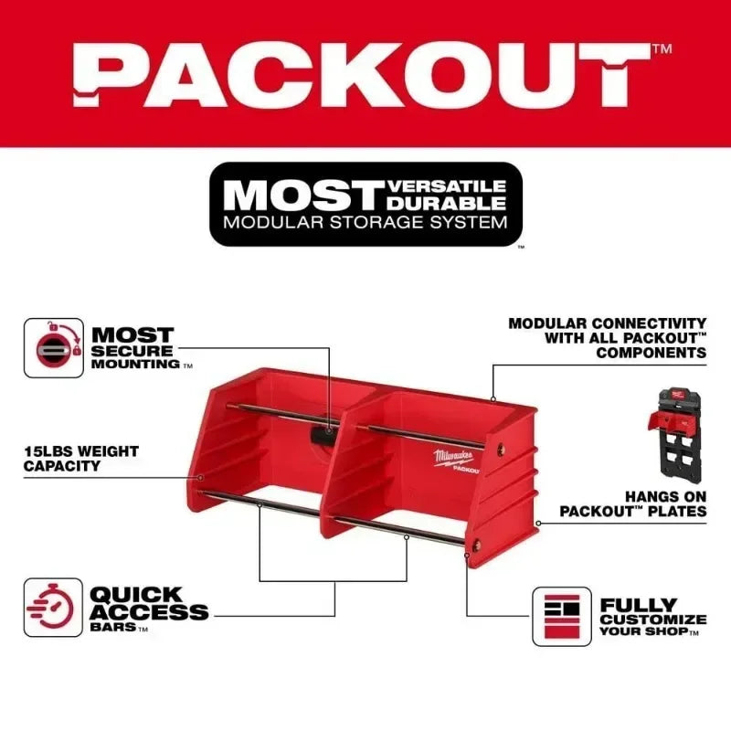 Milwaukee PACKOUT™ Tool Rack Power Tool Accessories MILWAUKEE Tools 48-22-8340