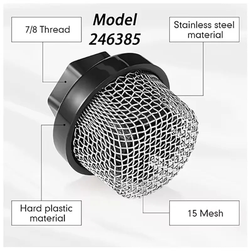 NoEnName_Null 7/8 Inch Thread Strainer Screen Swivel Joint Kit for Graco Airless Paint Sprayer Guns