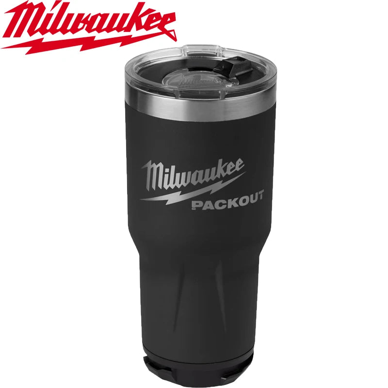 Milwaukee PACKOUT Insulated Cup Tumbler Heat Cold Retention Water Cup Stainless Steel Long Durability 48-22-8392RX 48-22-8393BX