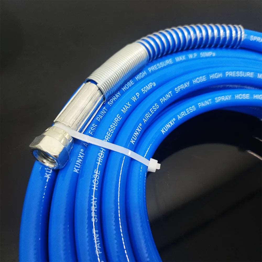 Premium 1/4 Airless Paint Spray Hose - High Pressure Flexible Fiber Nylon Tube