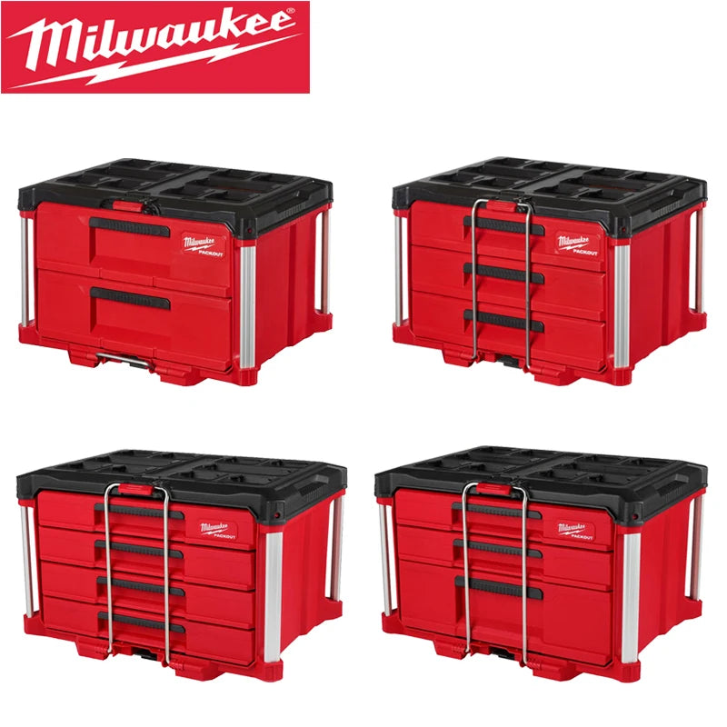 Milwaukee PACKOUT Stackable Drawer Tool Box 48-22-8442 48-22-8443 48-22-8444 48-22-8447 Heavy Storage Case Tool Accessories