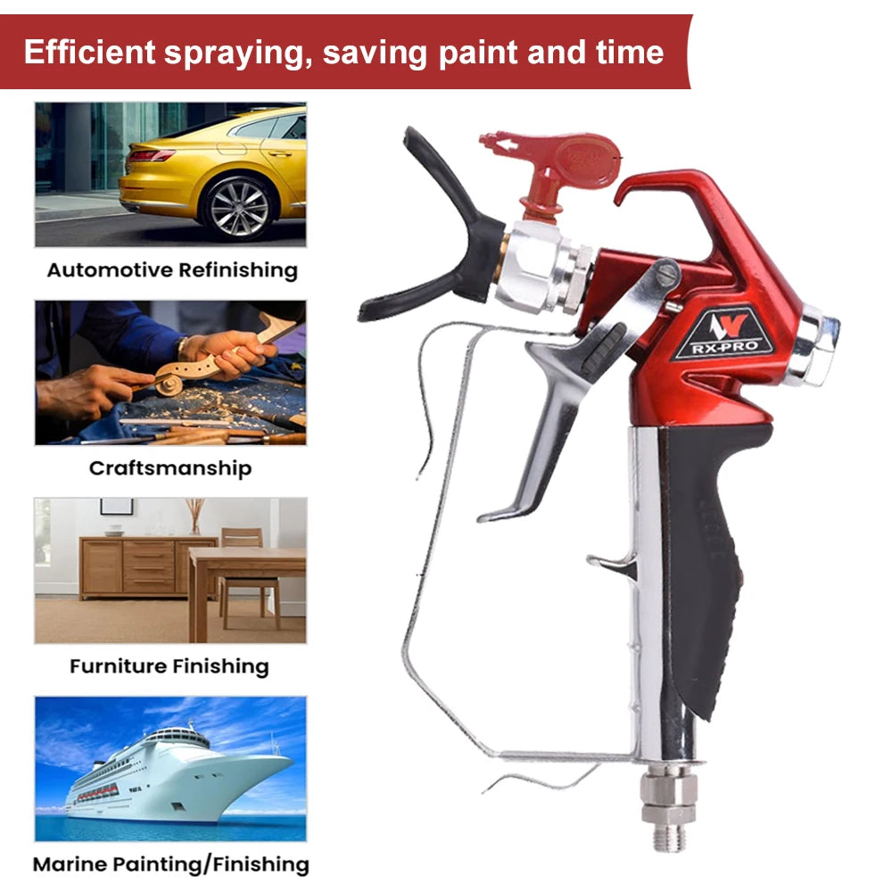 Airless Paint Spray Gun 538020 for Titan RX-Pro Red Series High Pressure with 517 Tip and Guard 0538020