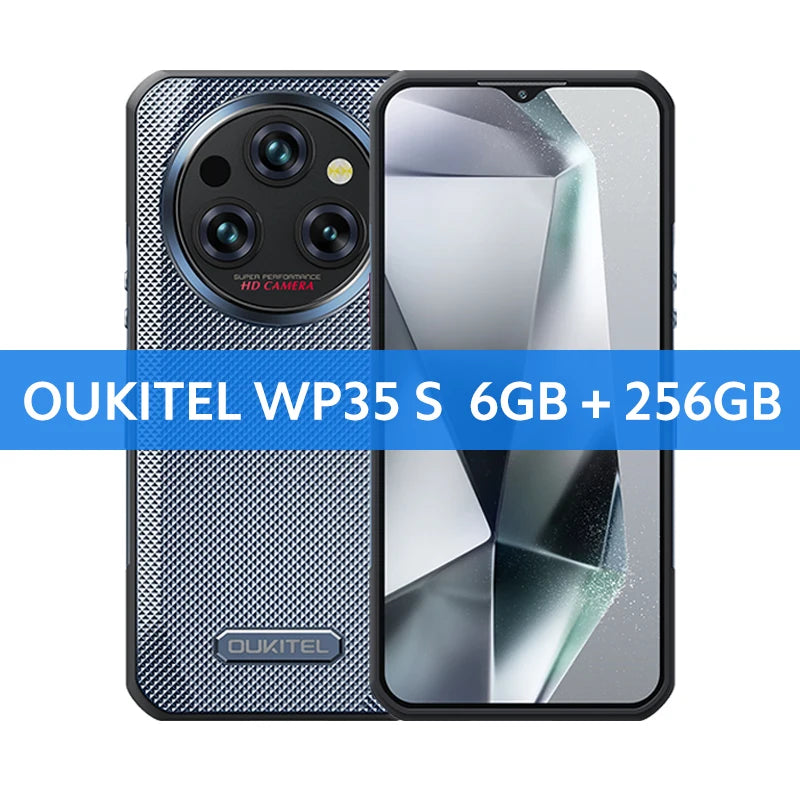 Oukitel WP35 S Rugged phone 6GB+256GB 11000mAh Cellphones androids NFC 48MP Rear Camera Smartphone Business phone