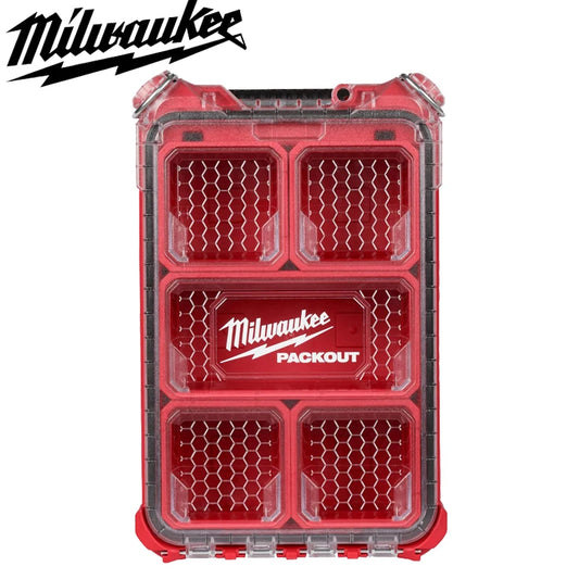 Milwaukee 48-22-8435 PACKOUT Tool Deposit Box 5 Compartments Small Parts Storage Organizer Box