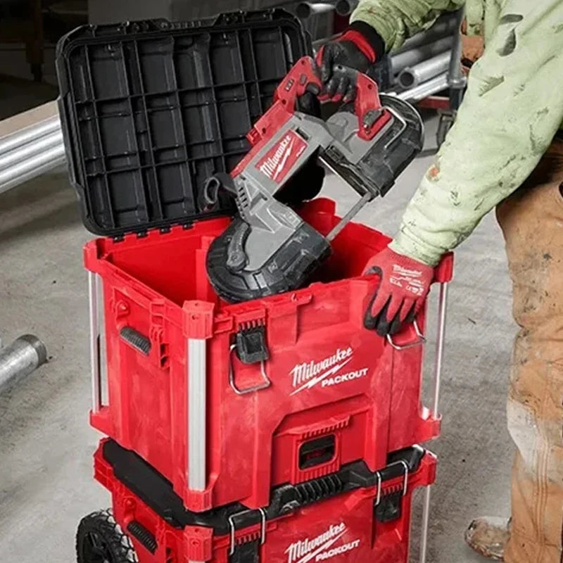 Milwaukee 48-22-8429 PACKOUT 22" Portable Durable Storage Modular XL Tool Box Organizer Heavy-Duty Large Tool Box