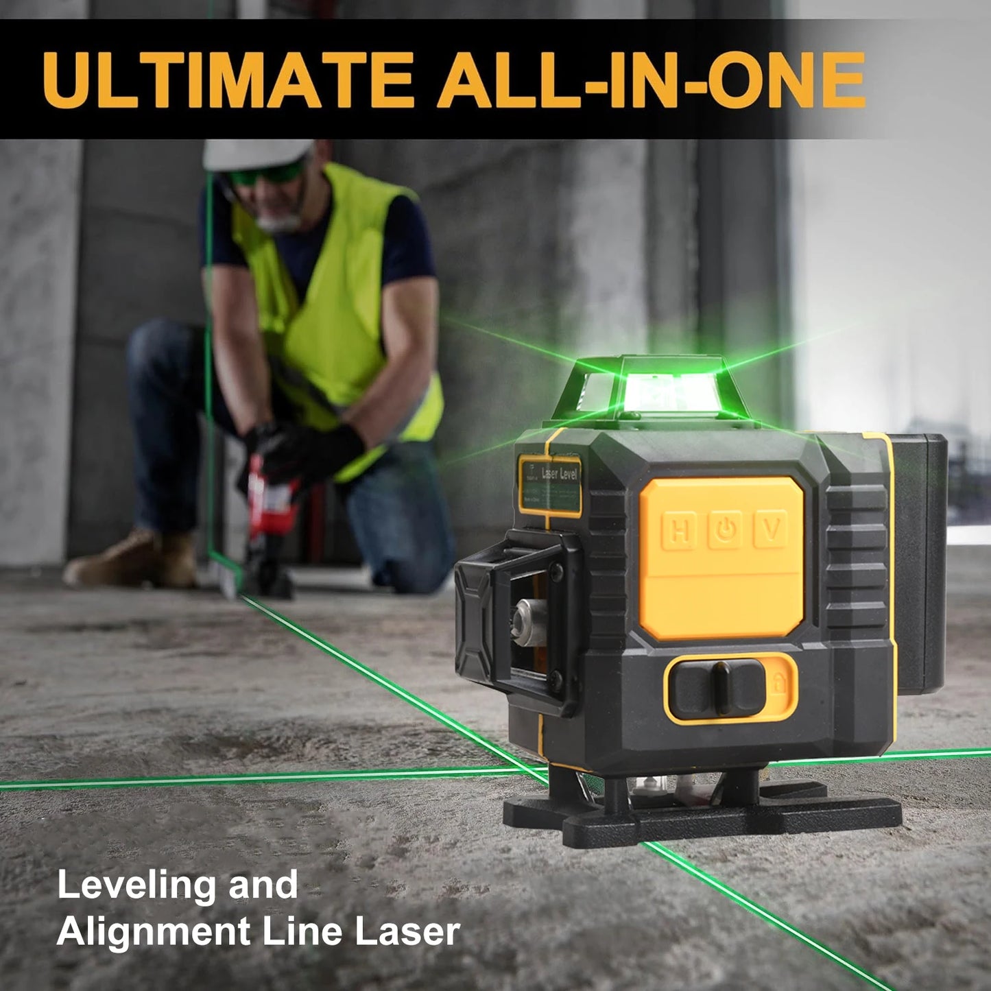 New 16 Lines 4D Laser Level Green Line Self-Leveling 360 Horizontal And Vertical Super Powerful Laser Level Green Beam Laser