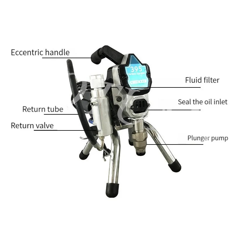 Professional High Pressure Wall Airless Sprayer Smart Spraying Machine Painting Tools Airless Paint Sprayer