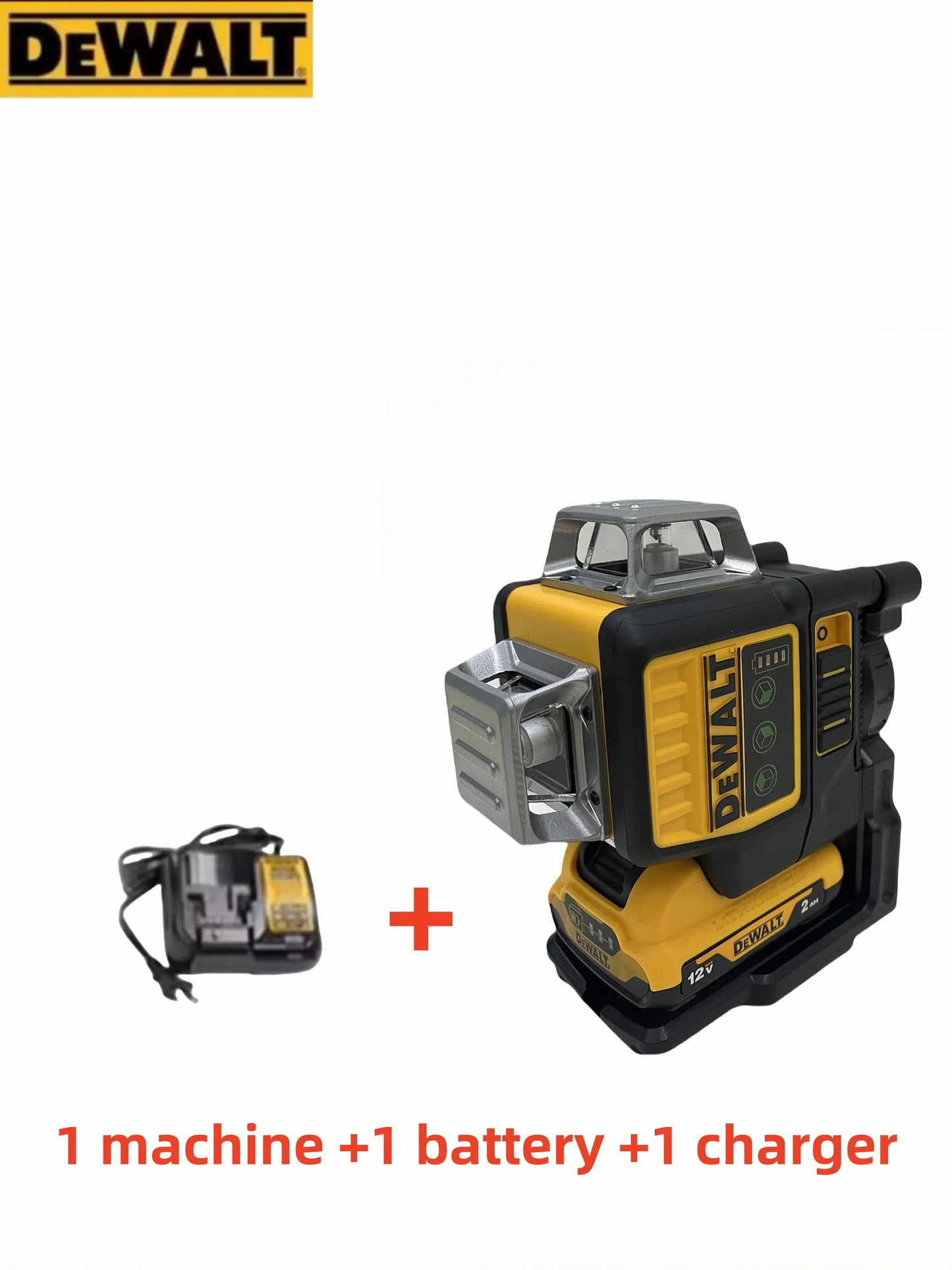 Dewalt DW089LG 3 Sides*360 12 Lines Laser Level Horizontal Green Light tool Meter Outdoor Degree Vertical 12V Battery