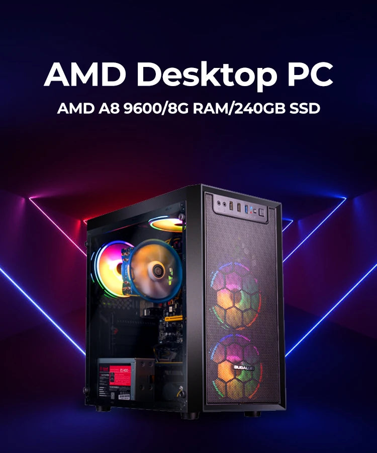 Gaming PC Intel A8 9600/240G SSD/A8 7680/500G HDD/8G RAM pc gamer 3200MHz 500G M2 SSD RTX 3060 3060Ti E-Sports Desktop PC gaming