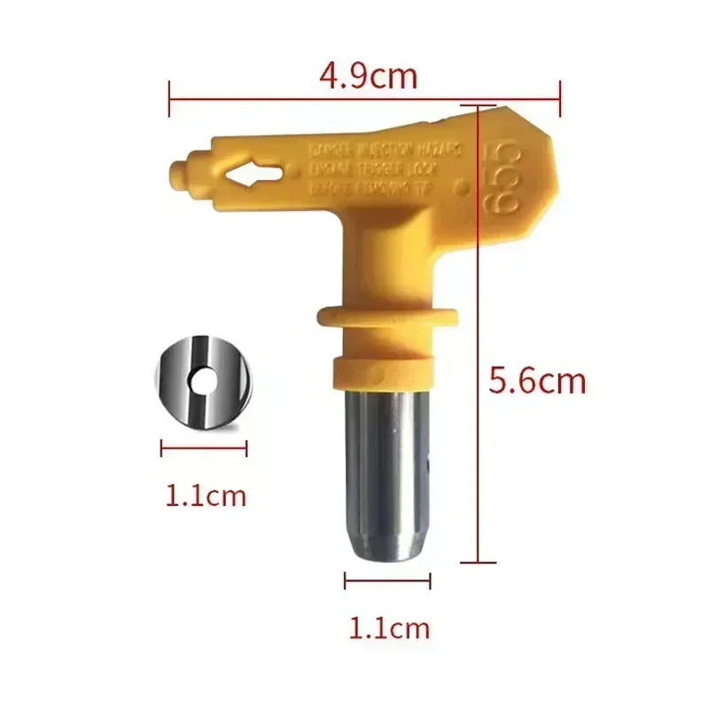 sMaster 3600psi Airless Tips 215 217 221 311 315 321 411 for Paint Sprayer Yellow Multiple Models Airless Spray Gun Nozzle Tip