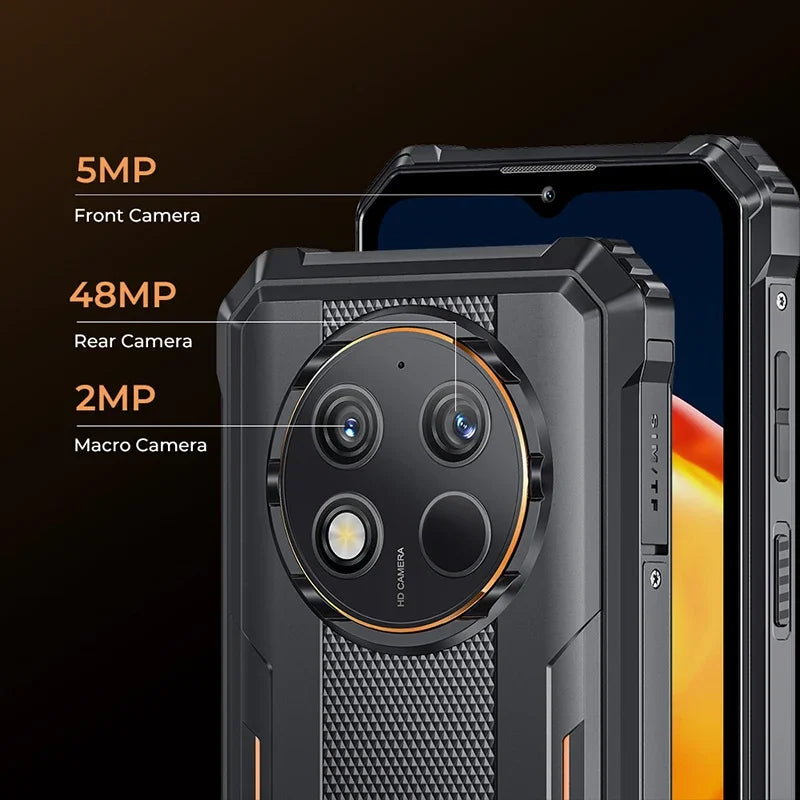 Oukitel G1 Rugged smartphone Global Version 6.52‘' HD+ 10600mAh 6GB+256GB Android14 48MP Camera cellphone NFC