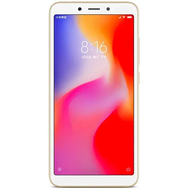 Original Xiaomi Redmi 6A 3GB 32GB Smartphone Wholesale Xiaomi Mobile Phones Unlocked Android Google Play Global Frimware