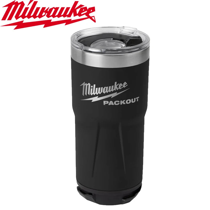 Milwaukee PACKOUT Insulated Cup Tumbler Heat Cold Retention Water Cup Stainless Steel Long Durability 48-22-8392RX 48-22-8393BX