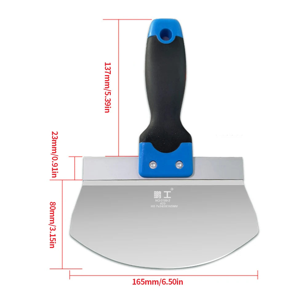 Stainless Steel Putty Knife & Paint Scraper for Drywall and Wallpaper