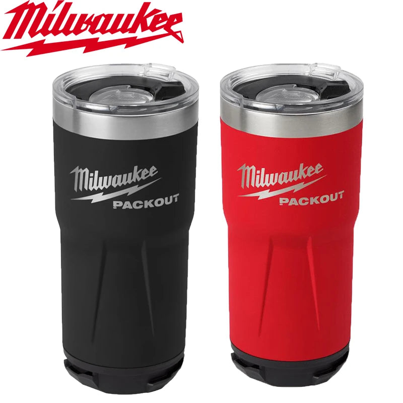 Milwaukee PACKOUT Insulated Cup Tumbler Heat Cold Retention Water Cup Stainless Steel Long Durability 48-22-8392RX 48-22-8393BX