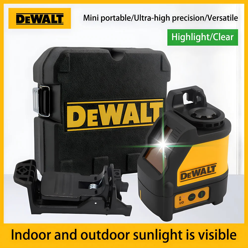 DEWALT DW088CG Laser Level With Case 30m Self-Leveling Cross Line Green Cross Line Lase Horizontal Vertical Laser Level 2-Line