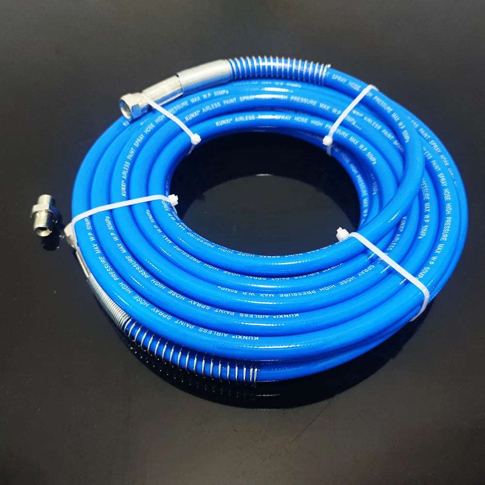 Premium 1/4 Airless Paint Spray Hose - High Pressure Flexible Fiber Nylon Tube