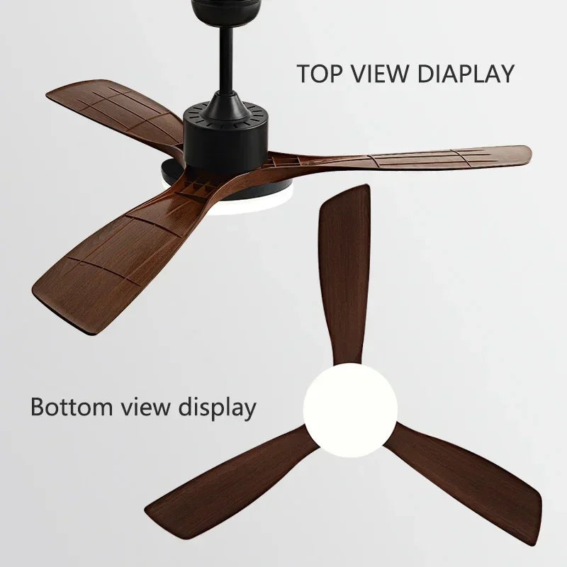 52 inch Modern DC Ceiling fan with light and Remote Control for Living room dining room bedroom Strong winds Electric fans