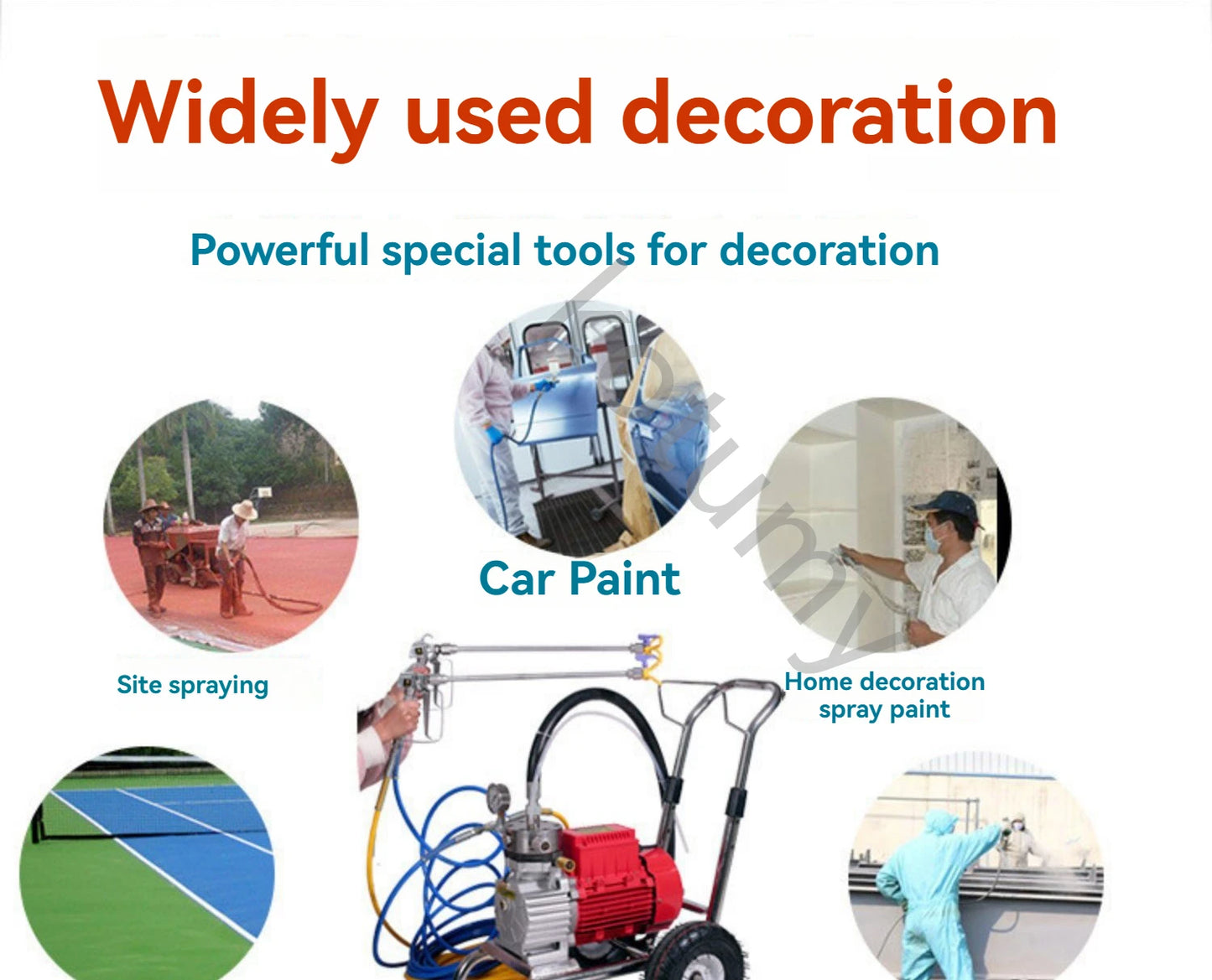 Professional Electric Spraying Machine Airless Paint Sprayer Multi-Purpose Painting Tool Home Improvement Equipment