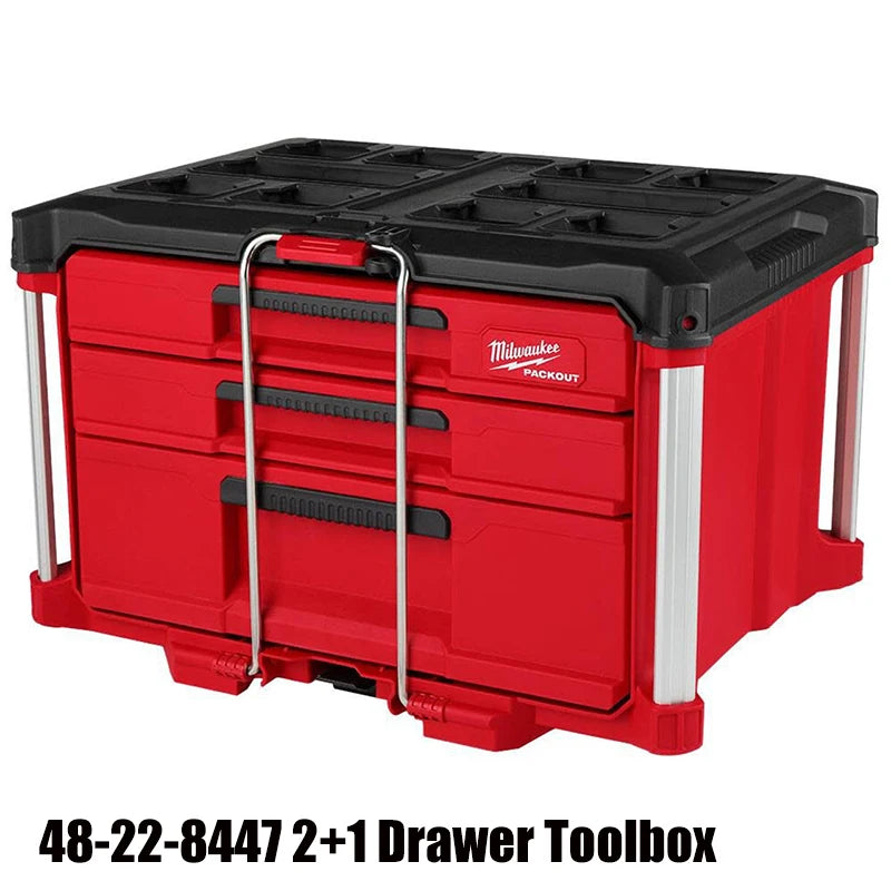 Milwaukee PACKOUT Stackable Drawer Tool Box 48-22-8442 48-22-8443 48-22-8444 48-22-8447 Heavy Storage Case Tool Accessories